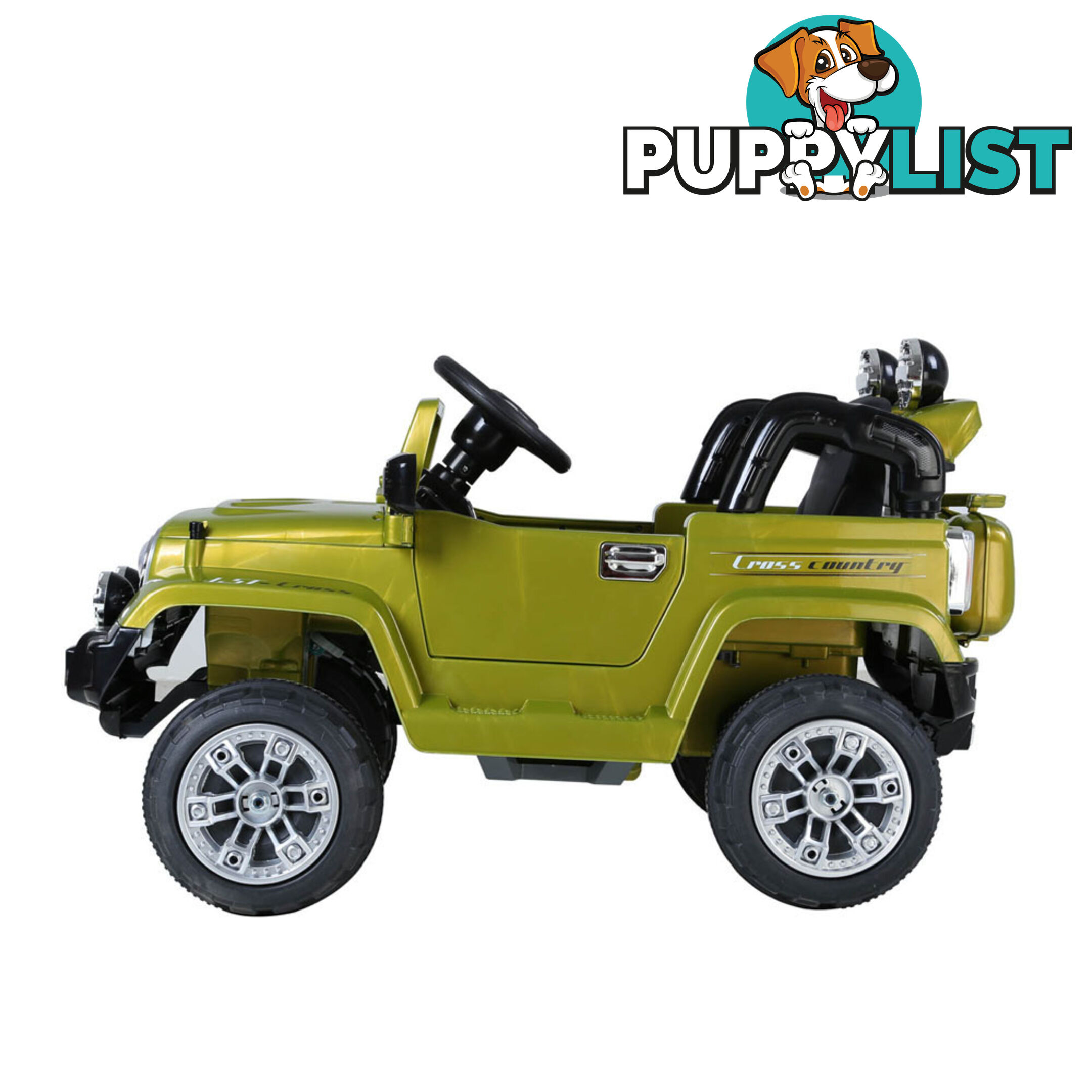 Kids Ride on Car Manual Jeep Children Sports Remote Control Electric Toys Green