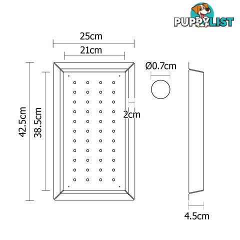 Quality Stainless Steel Kitchen Sink Colander Rectangle Strainer Drainer Tray