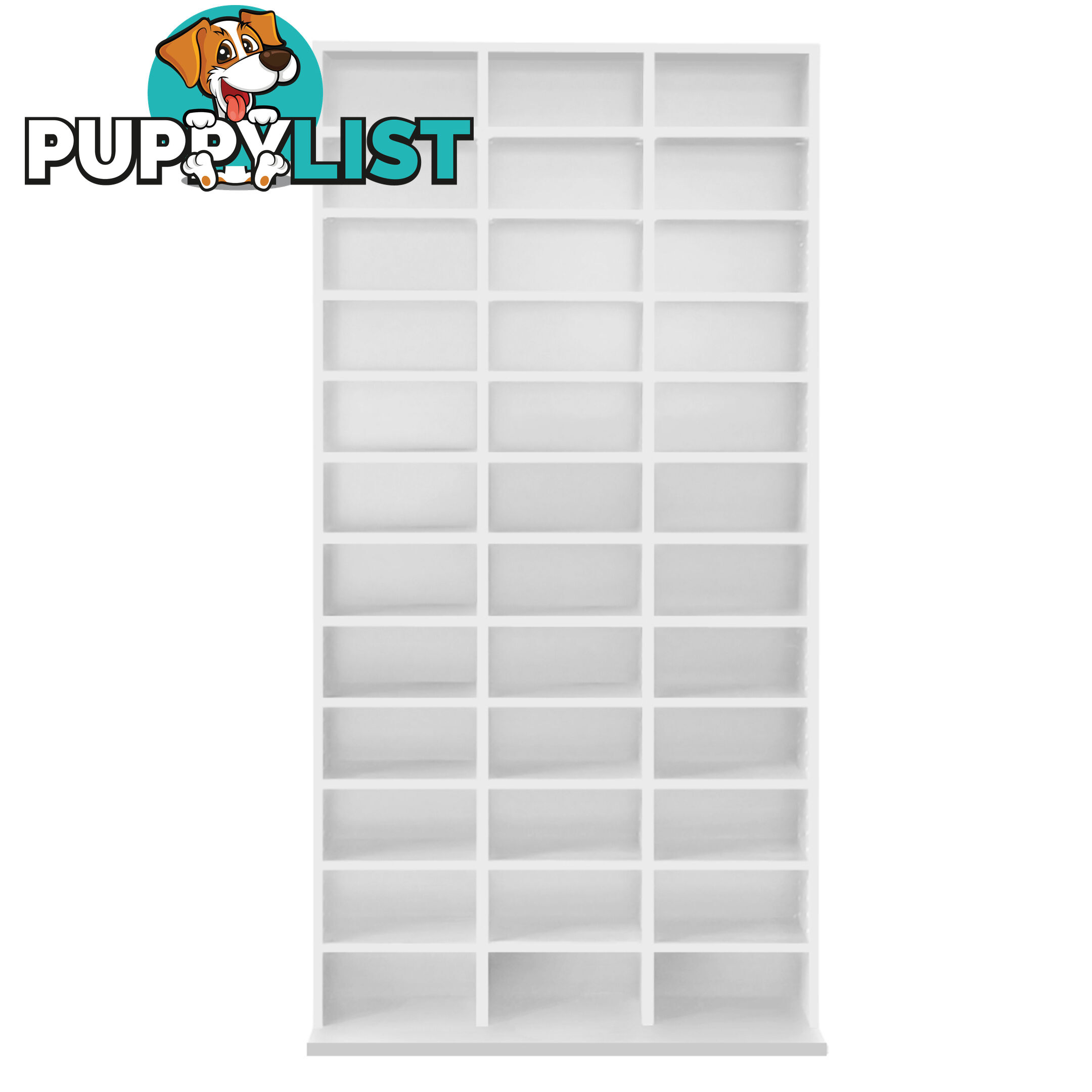 CD DVD Storage Shelf Rack Stand Cupboard Book Unit 528 DVD / 1116 CD White