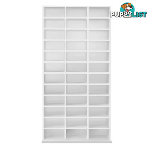 CD DVD Storage Shelf Rack Stand Cupboard Book Unit 528 DVD / 1116 CD White