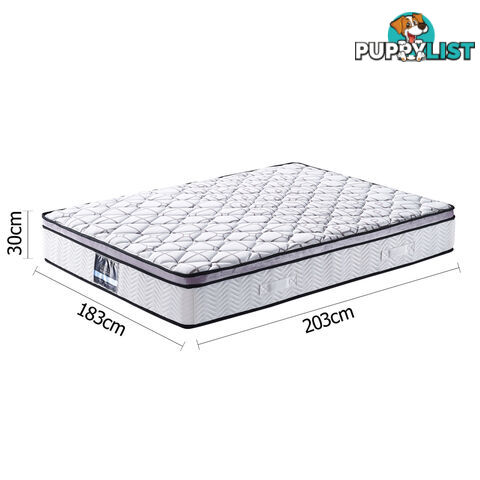 Cool Gel Memory Foam Mattress Euro Top Pocket Spring Air Mesh Bed King