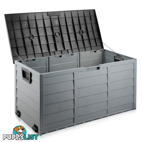 Weatherproof Outdoor Lockable Storage Box Garden Deck Toy Shed Organiser 290L