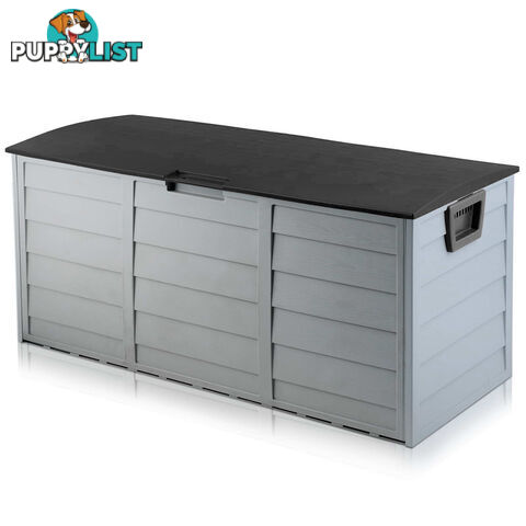 Weatherproof Outdoor Lockable Storage Box Garden Deck Toy Shed Organiser 290L