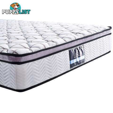 Cool Gel Memory Foam Mattress Euro Top Air Mesh Bed Pocket Spring Double