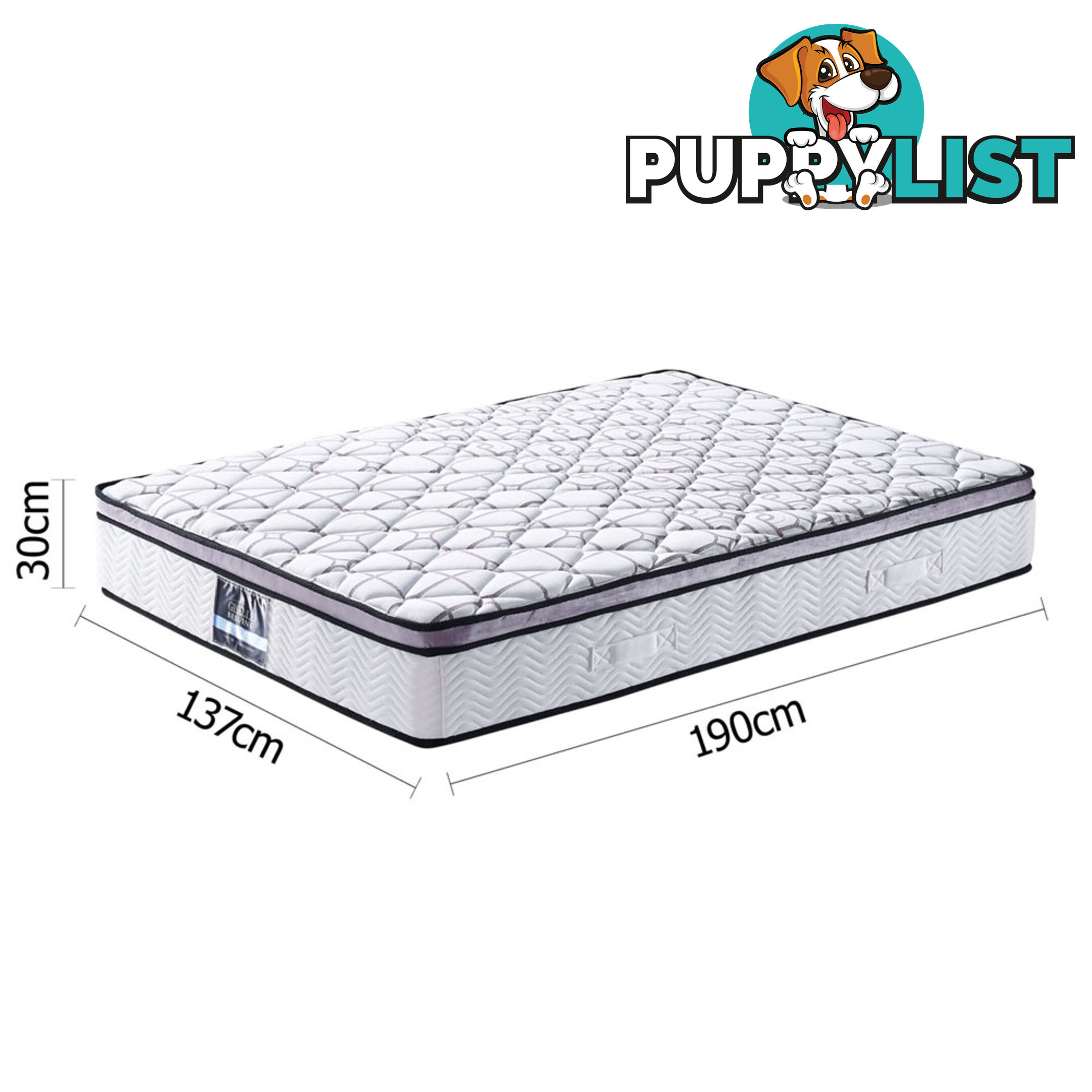 Cool Gel Memory Foam Mattress Euro Top Air Mesh Bed Pocket Spring Double