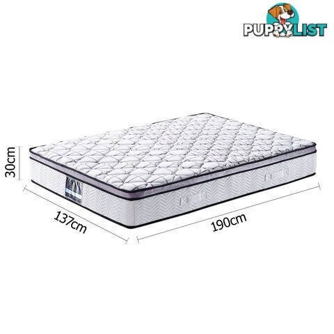 Cool Gel Memory Foam Mattress Euro Top Air Mesh Bed Pocket Spring Double