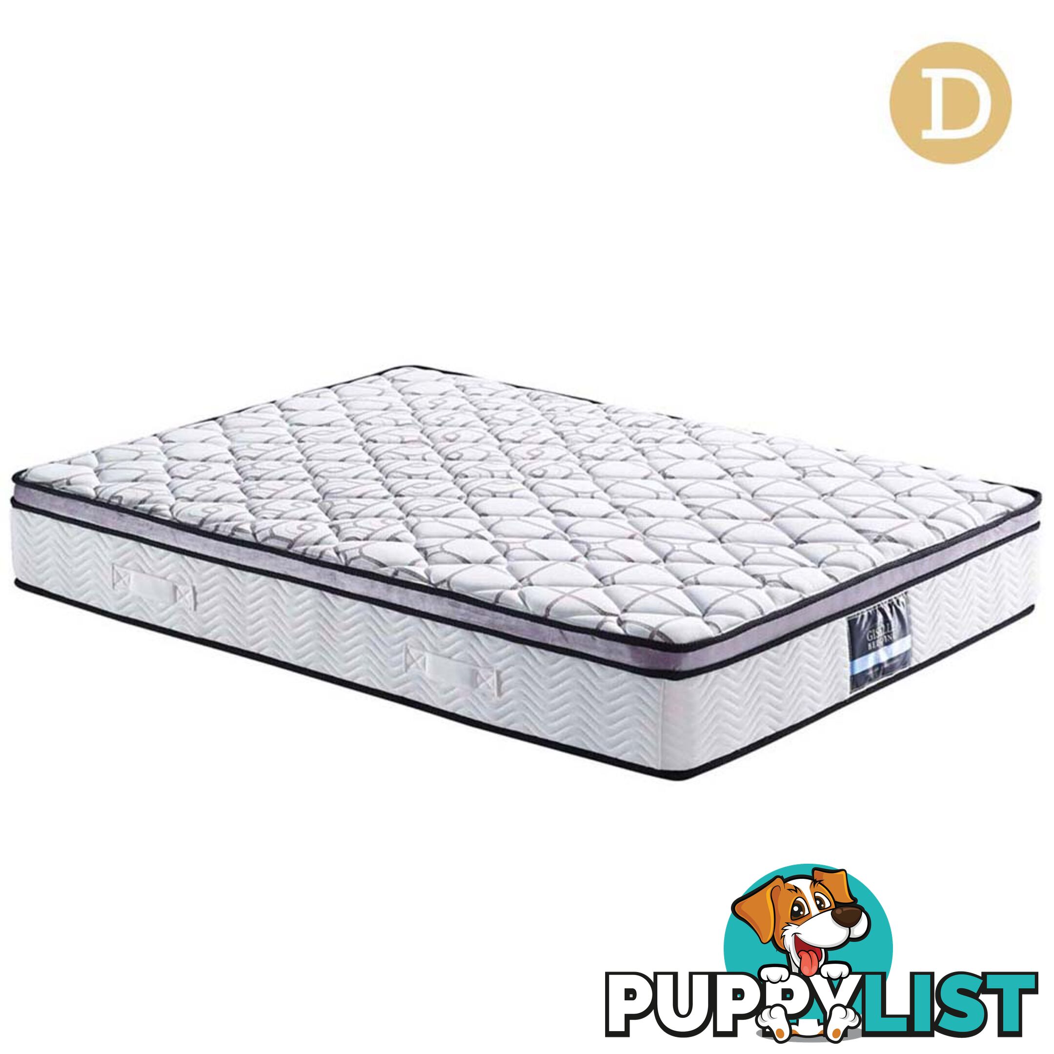 Cool Gel Memory Foam Mattress Euro Top Air Mesh Bed Pocket Spring Double