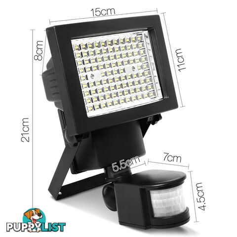 2 x LED Solar Sensor Light Garden Flood Outdoor Security Light Motion Detection