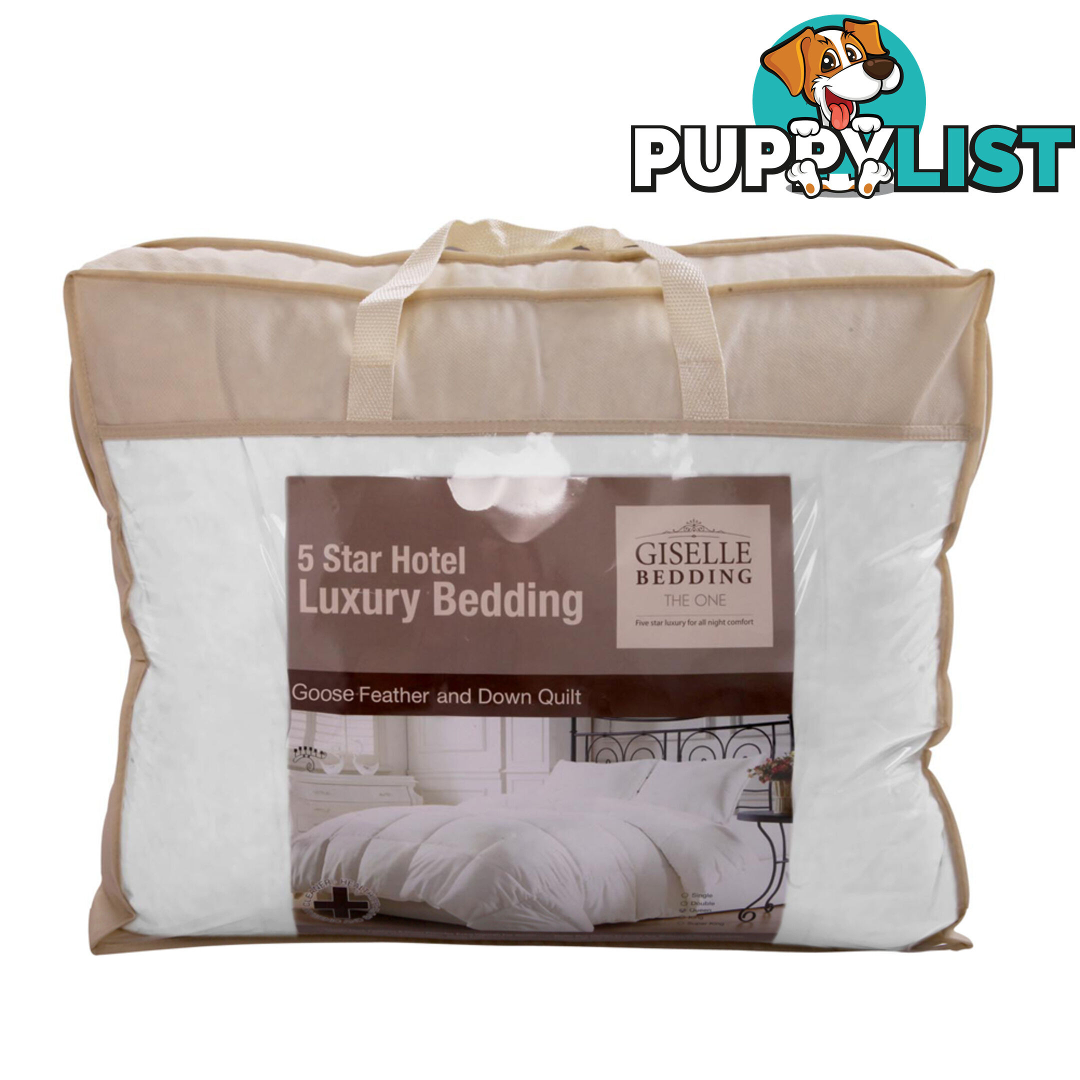 Premium Goose Feathers Down Quilt 500GSM All Season Doona Super King Size