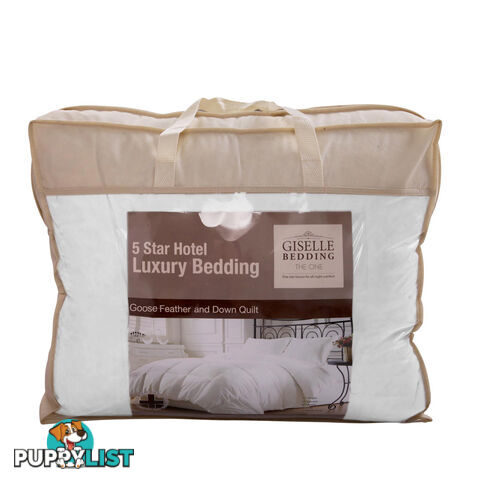 Premium Goose Feathers Down Quilt 500GSM All Season Doona Super King Size