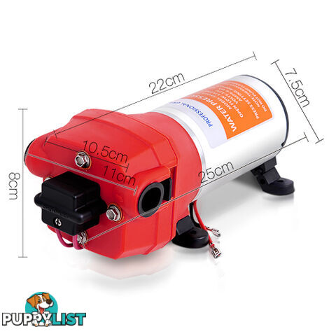 Self Priming 12V DC Diaphragm Water Pump Caravan Boat Garden 40PSI 17L/Min