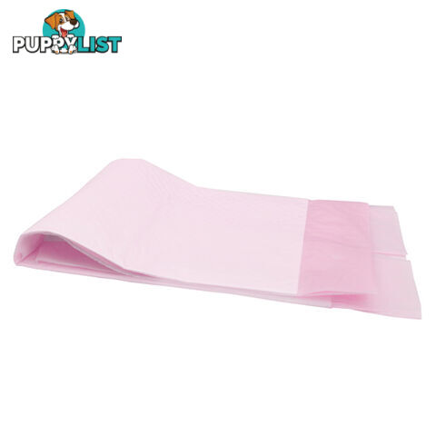 50 Puppy Toilet Pads Super Absorbent Pet Cat Dog Pee Potty Training Pad Pink