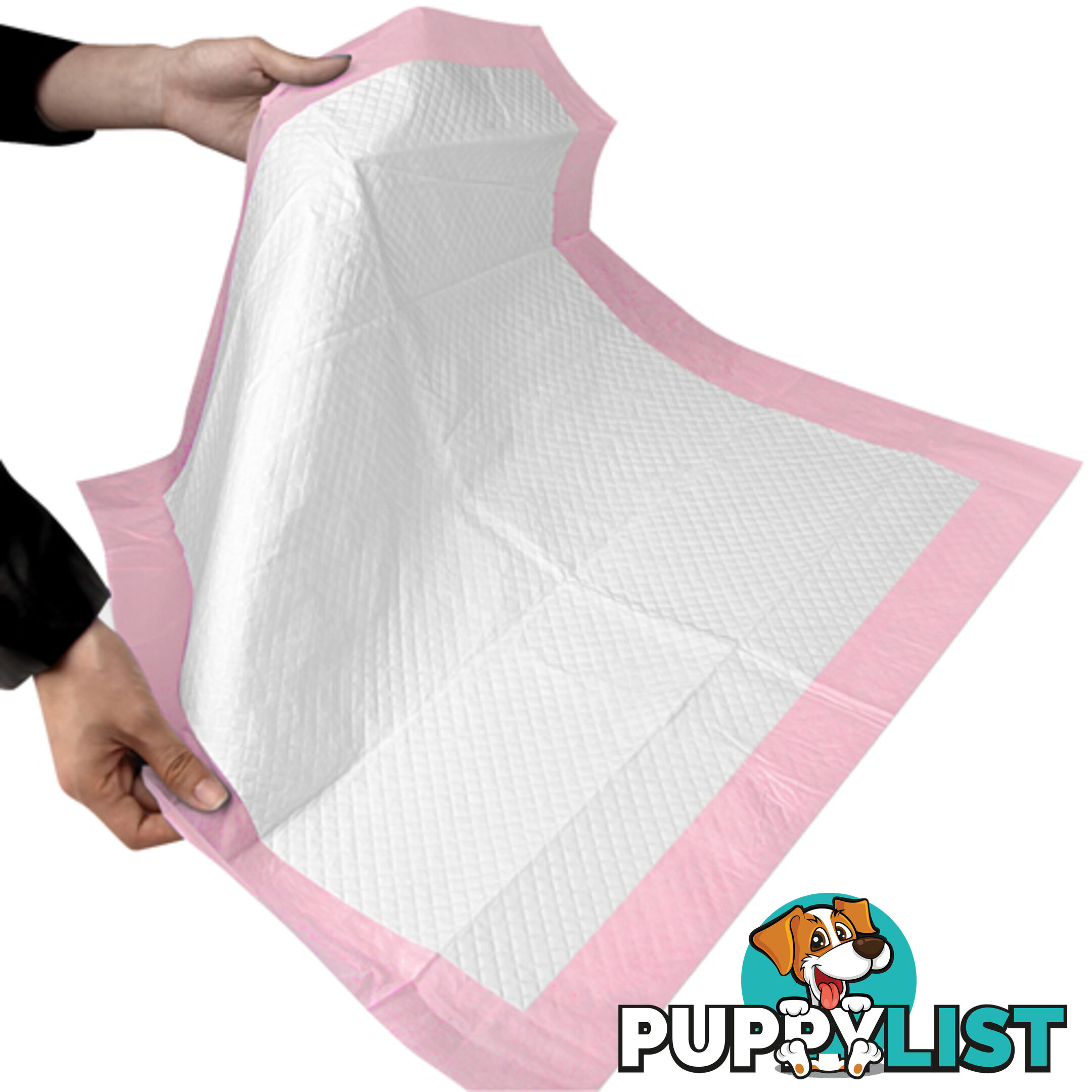 50 Puppy Toilet Pads Super Absorbent Pet Cat Dog Pee Potty Training Pad Pink