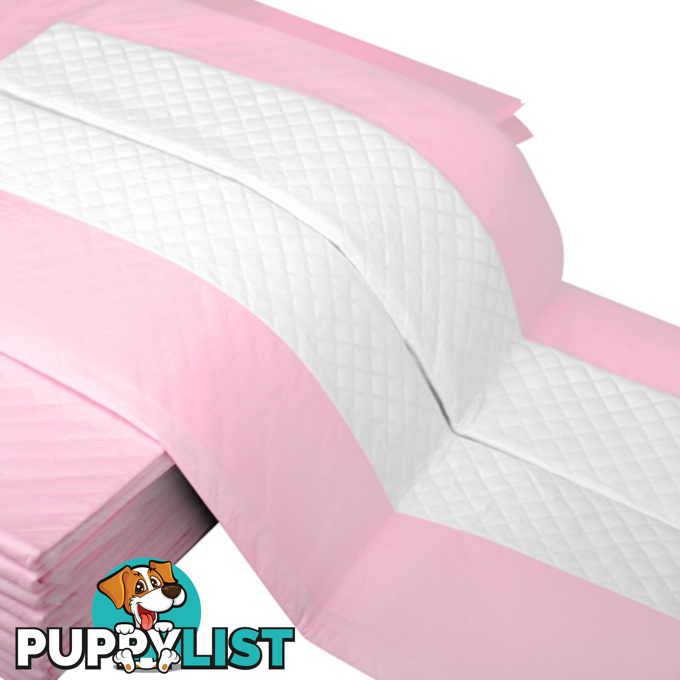 50 Puppy Toilet Pads Super Absorbent Pet Cat Dog Pee Potty Training Pad Pink