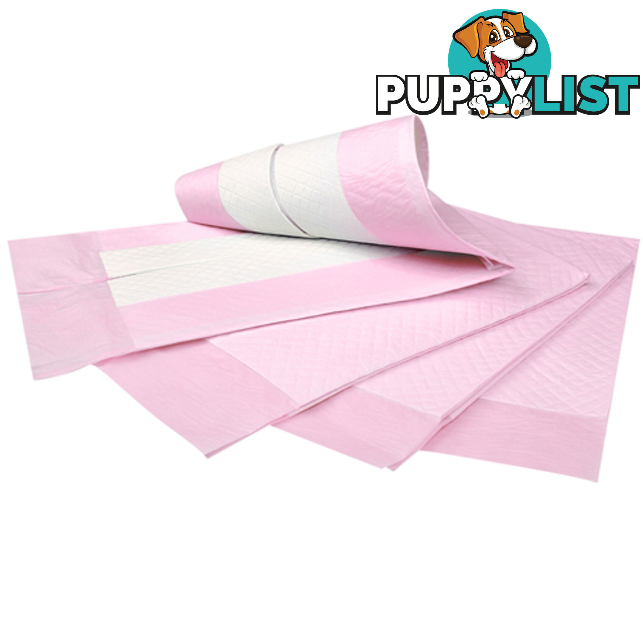 50 Puppy Toilet Pads Super Absorbent Pet Cat Dog Pee Potty Training Pad Pink