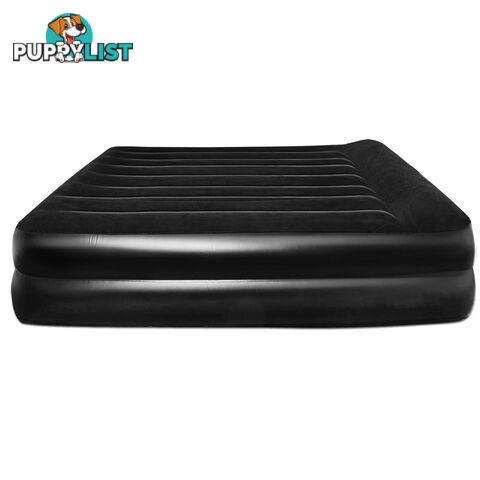 Inflatable Air Bed Built In Pump Blow Up Mattress Camping Sleeping Mat Queen