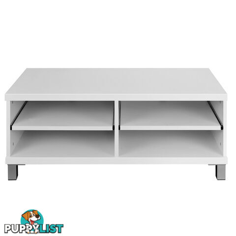 TV Stand Entertainment Unit Lowline Cabinet Drawer White