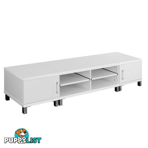 TV Stand Entertainment Unit Lowline Cabinet Drawer White