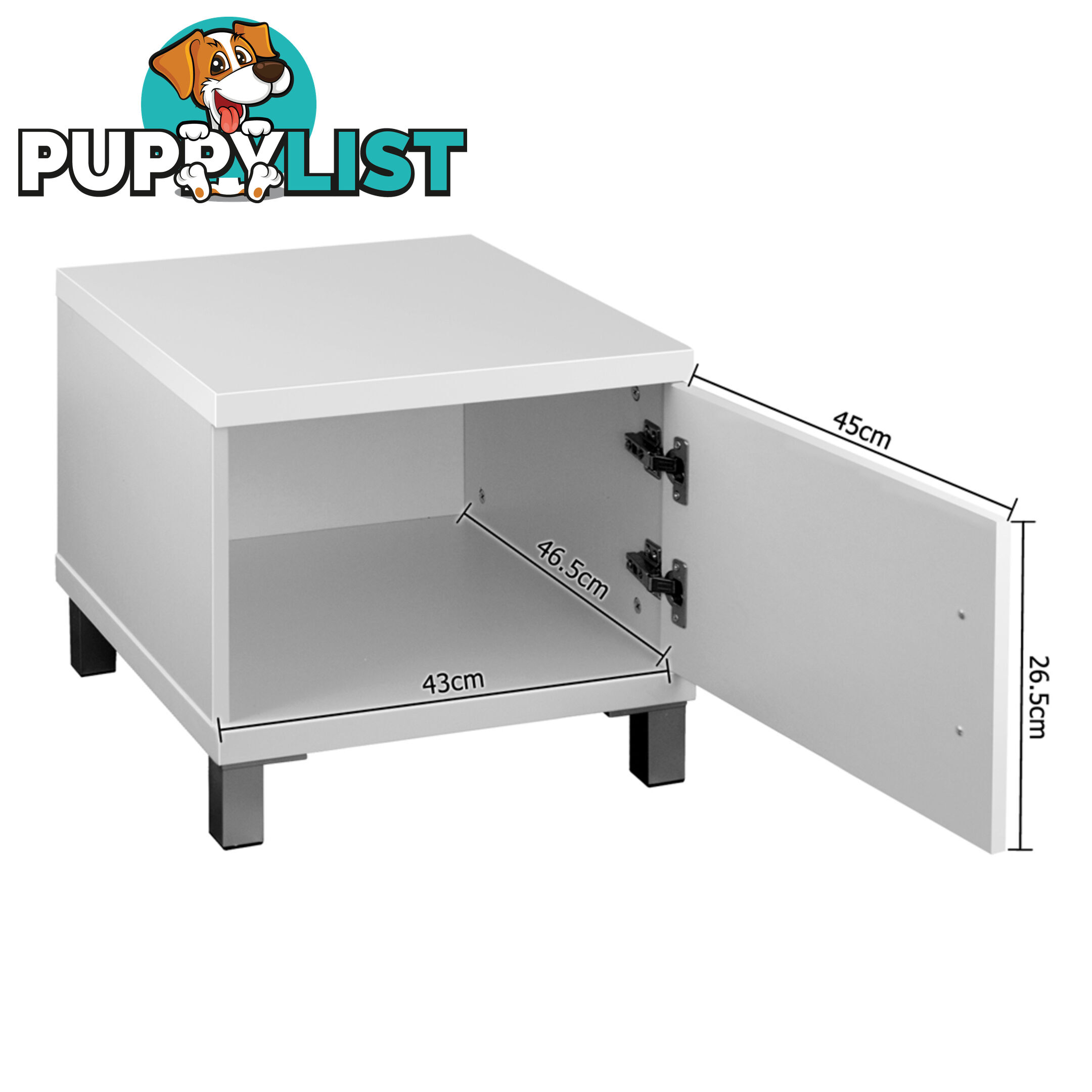 TV Stand Entertainment Unit Lowline Cabinet Drawer White