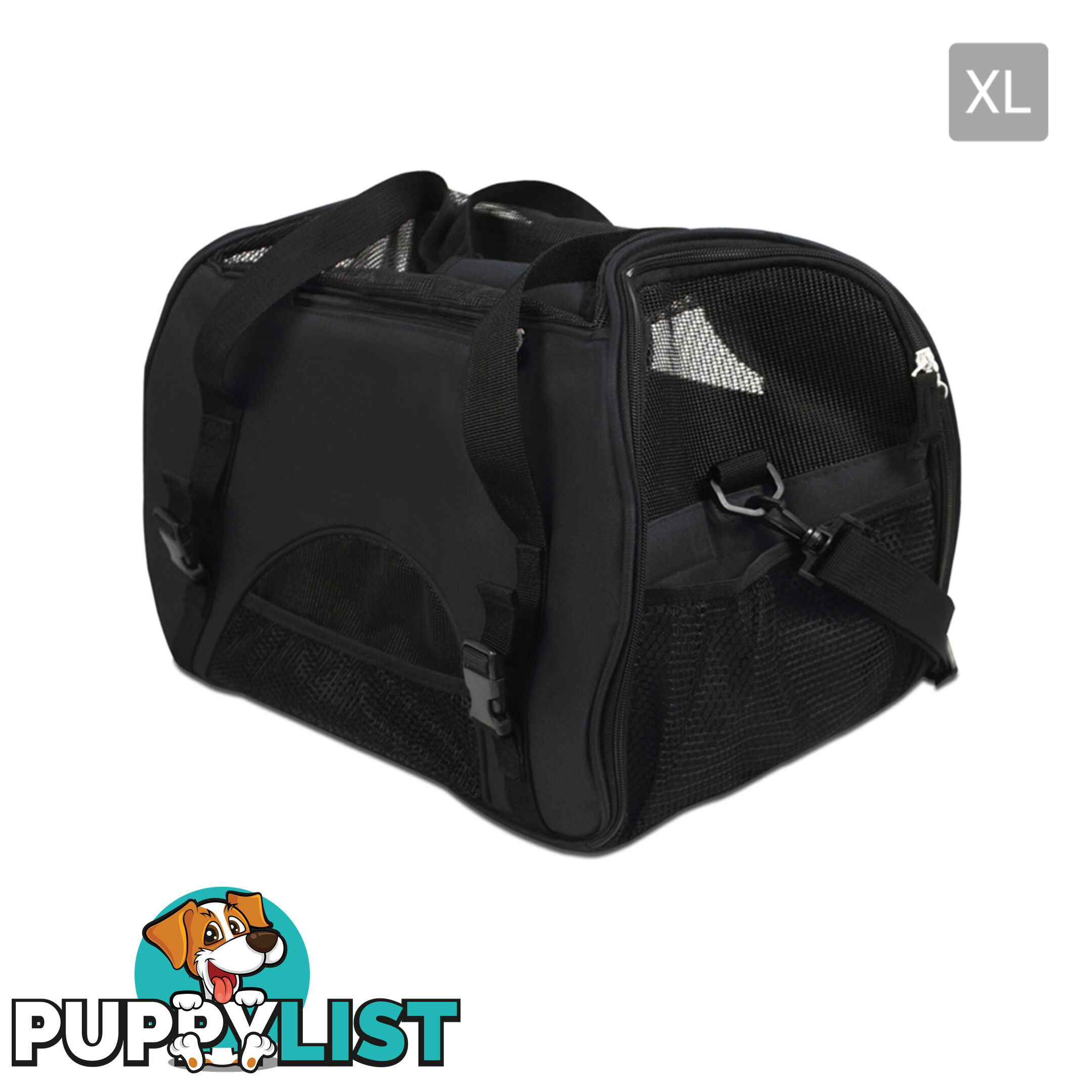 XLarge Pet Carrier Dog Cat Rabbit Soft Kennel Travel Crate Carring Bag Black