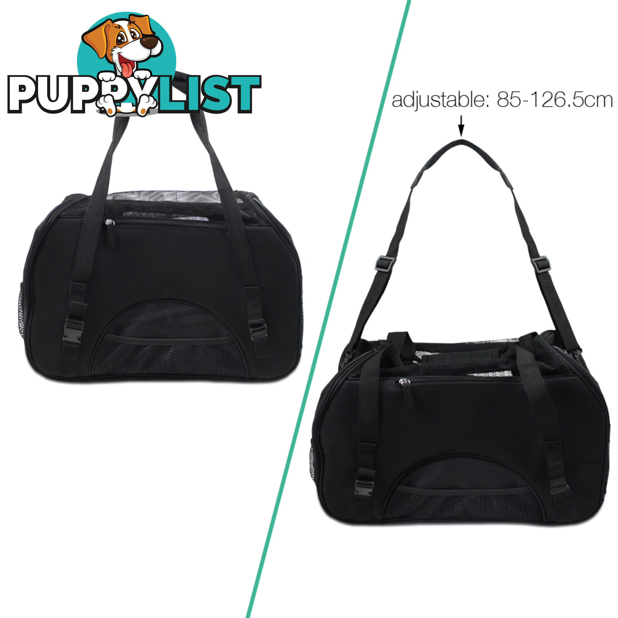 XLarge Pet Carrier Dog Cat Rabbit Soft Kennel Travel Crate Carring Bag Black