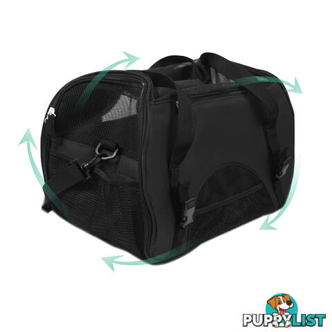 XLarge Pet Carrier Dog Cat Rabbit Soft Kennel Travel Crate Carring Bag Black