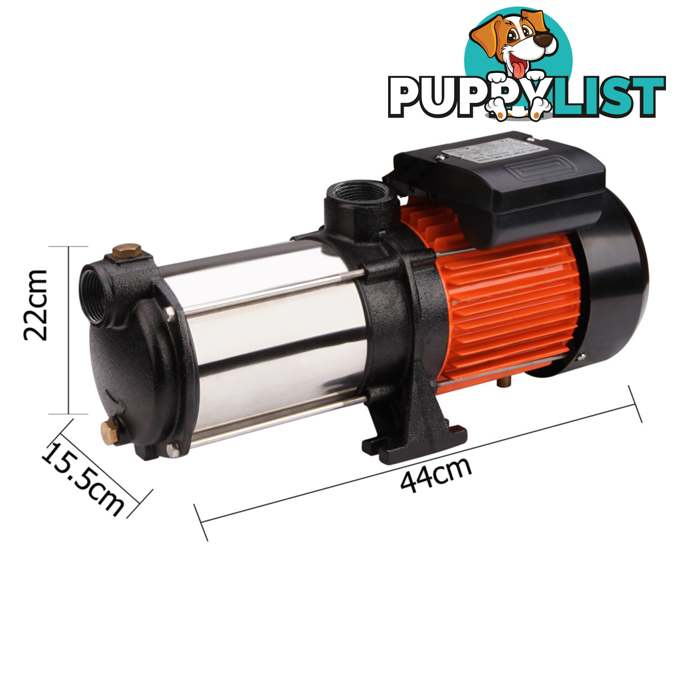 5 Stages Stainless Steel Pressure Pump 1800W 12600L/H