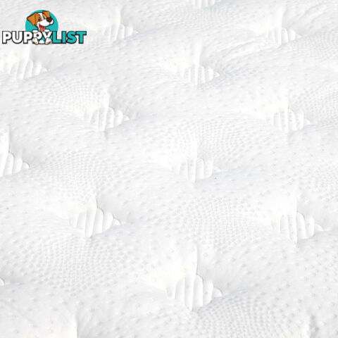 Luxury Mattress 28cm Natural Latex Pillow Top 5 Zone Pocket Spring Bed Single