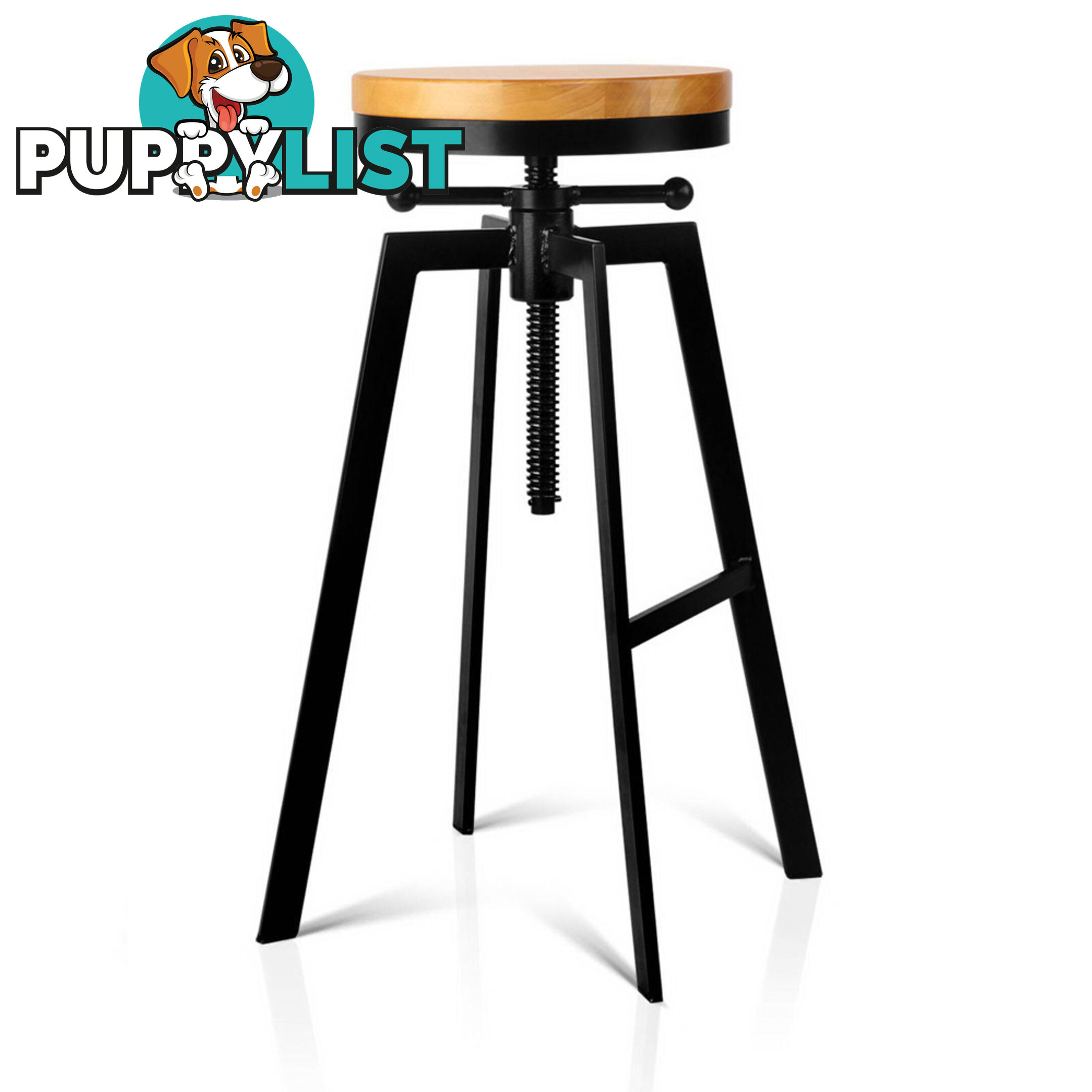 Adjustable Height Industrial Stool