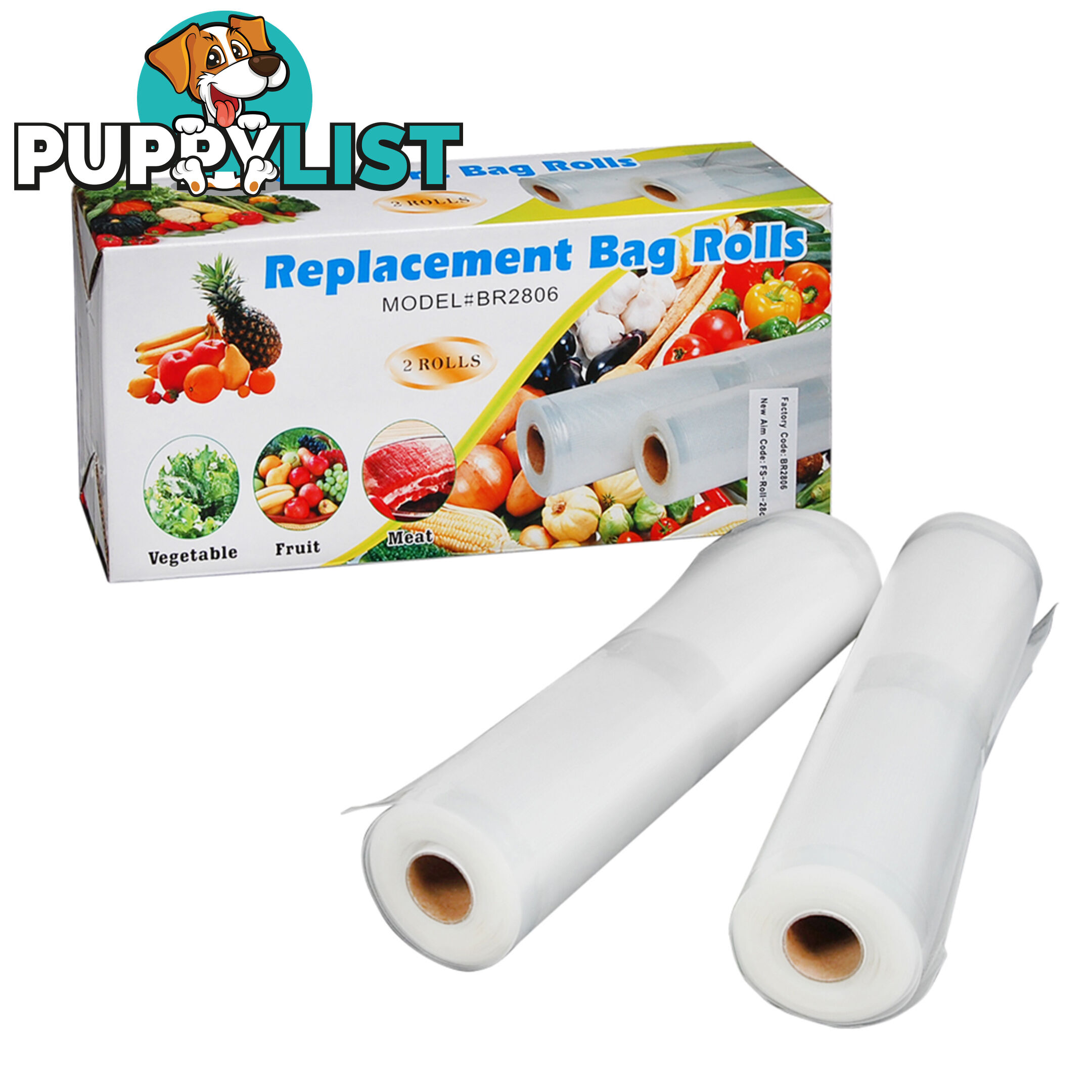 10 x Commercial Vacuum Food Sealer Bag Storage Reusable Heat Rolls 6m x 22cm