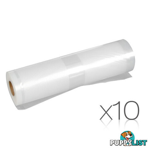 10 x Commercial Vacuum Food Sealer Bag Storage Reusable Heat Rolls 6m x 22cm