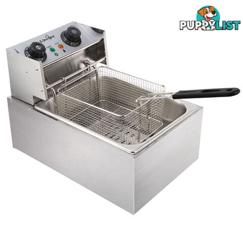 Commercial Deep Fryer 10L Single Basket Electric Fryer Chip Cooker Quick Heat