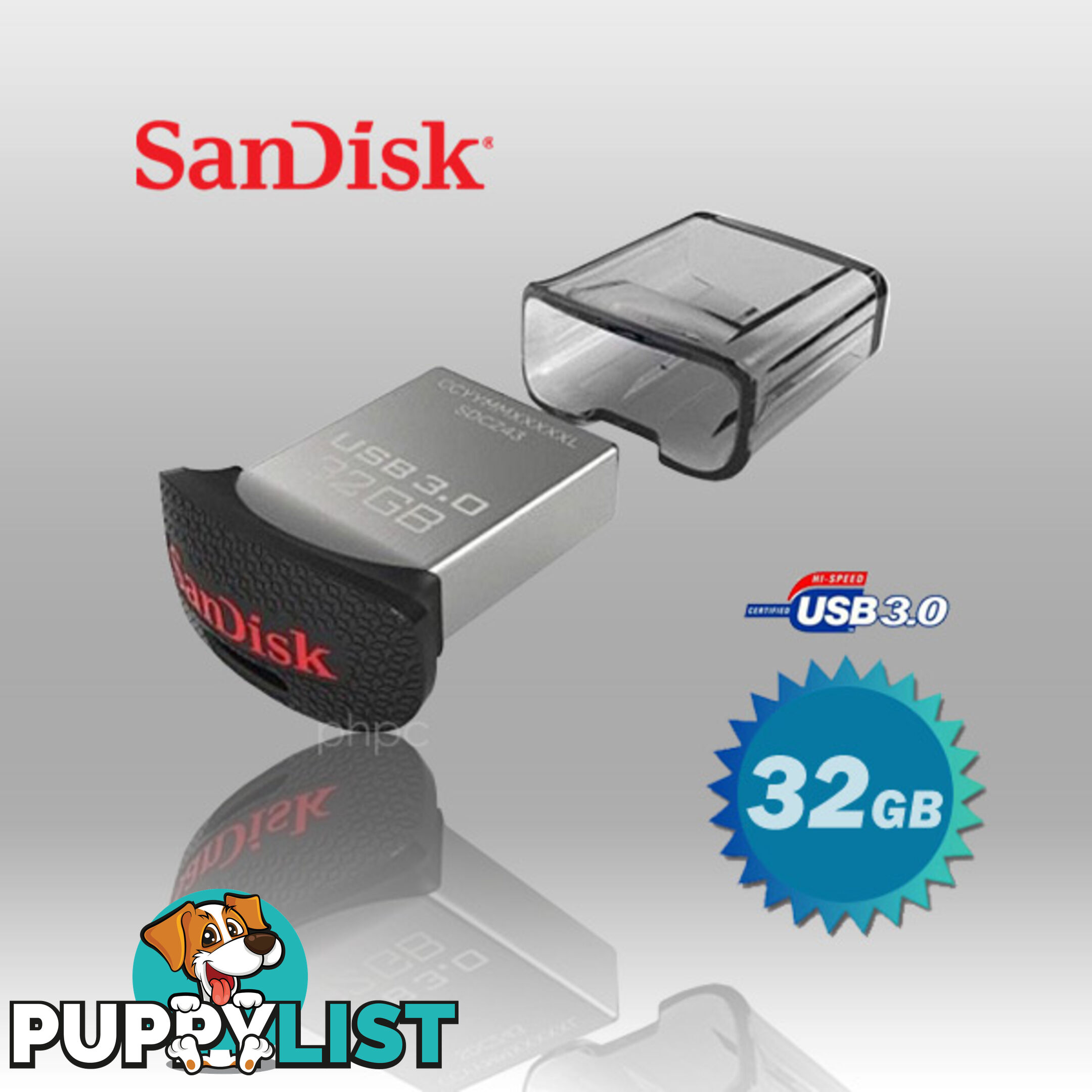 SanDisk CZ43 Ultra Fit USB 3.0  32GB USB Flash Drive