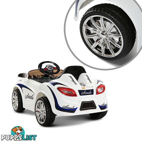 Children Electric Ride On Car 2 Speed Remote Kids Sports Toy Bugatti Style White