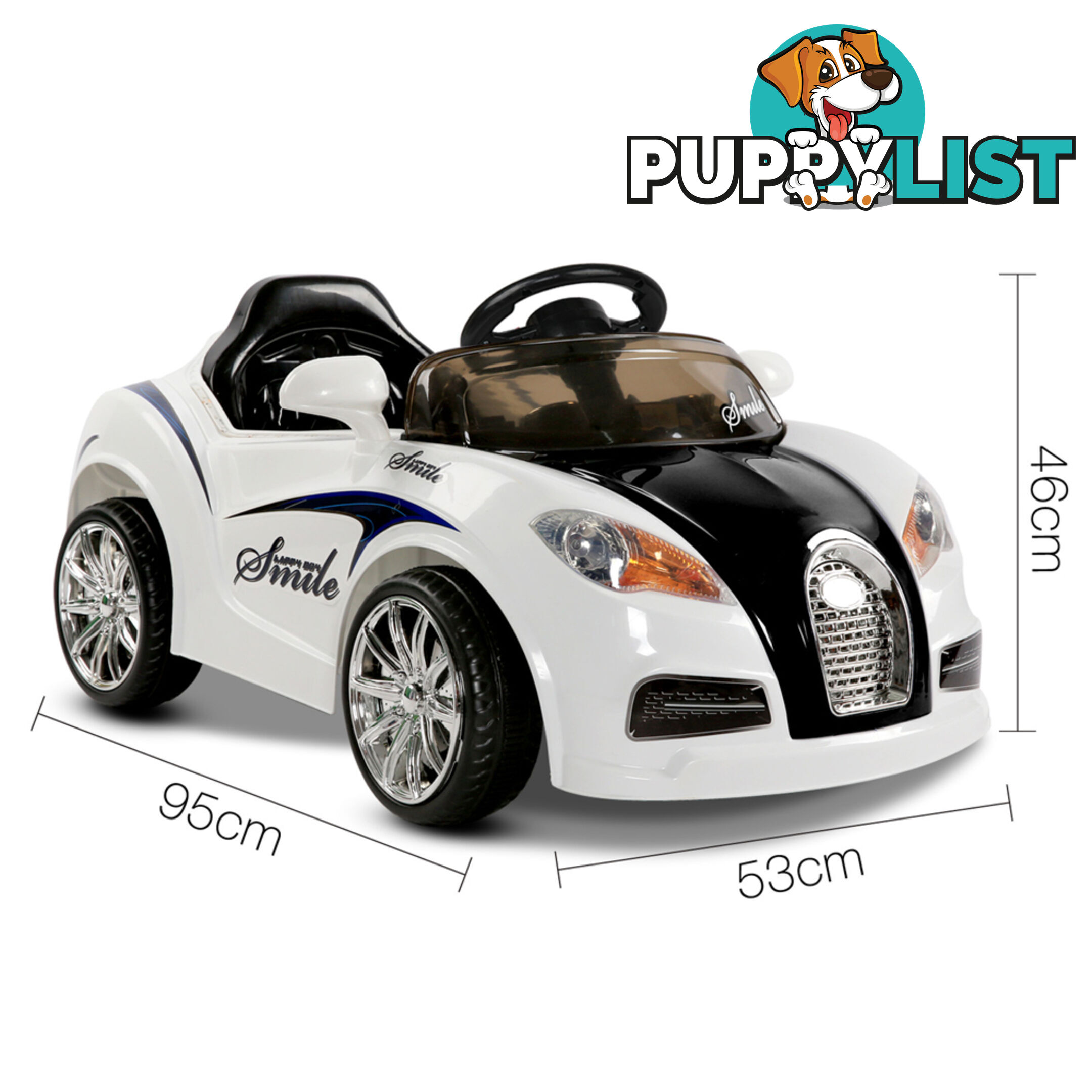 Children Electric Ride On Car 2 Speed Remote Kids Sports Toy Bugatti Style White