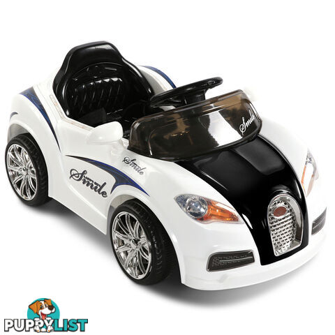 Children Electric Ride On Car 2 Speed Remote Kids Sports Toy Bugatti Style White