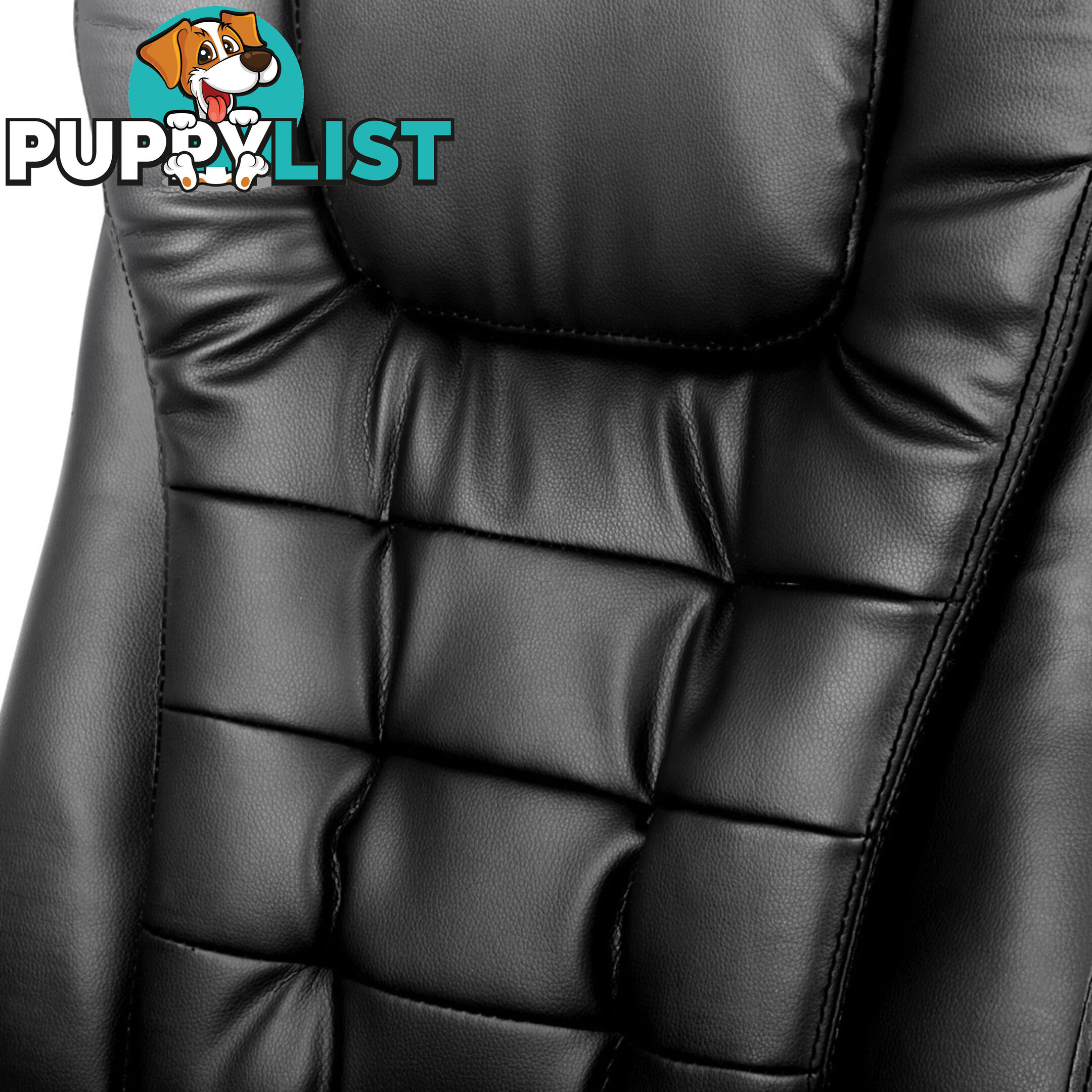 8 Point Massage Executive PU Leather Office Computer Chair Wireless Remote Black