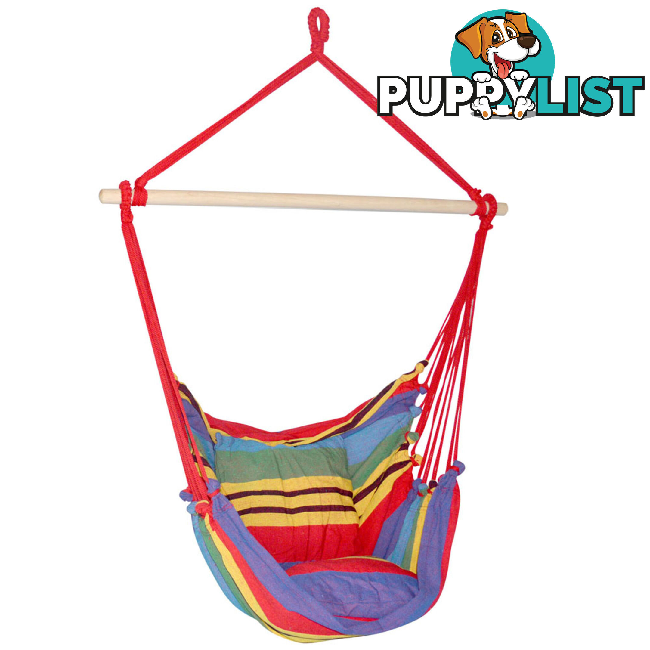 Hammock Swing Chair w/ Cushion Multi-colour