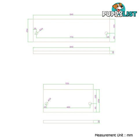 Rustic Industrial DIY Floating Pipe Shelf 3 Level