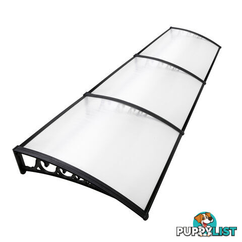 DIY Window Door Awning Outdoor Sun Shield Canopy UV Rain Patio Cover 1x3M