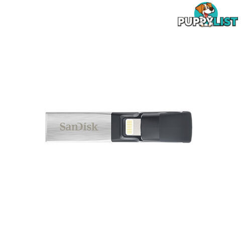 SANDISK IXPAND FLASH DRIVE SDIX30N 128GB GREY IOS USB 3.0  (SDIX30N-128G)