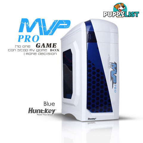 Huntkey MVP Pro  Gaming computer chassis - Blue (No PSU Included)