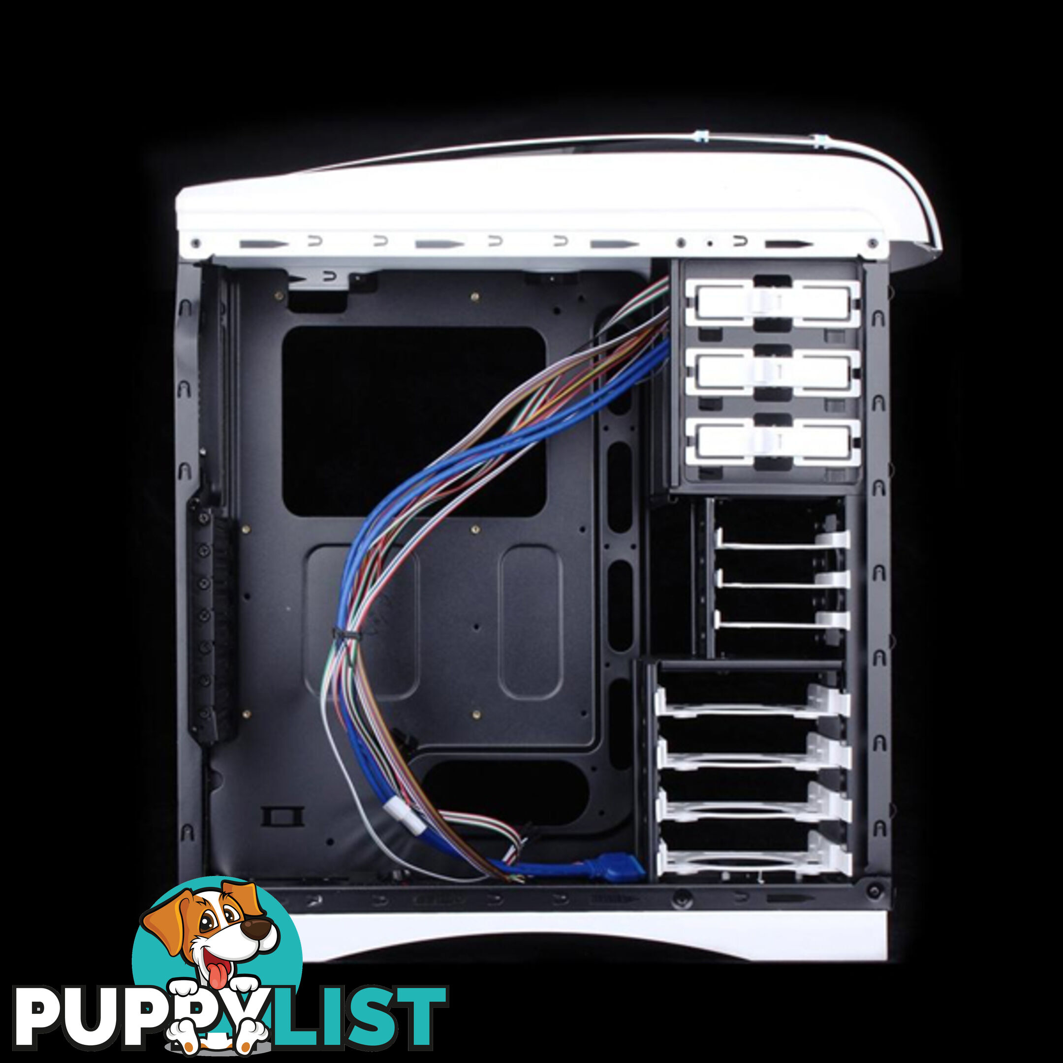 Huntkey MVP Pro  Gaming computer chassis - Blue (No PSU Included)