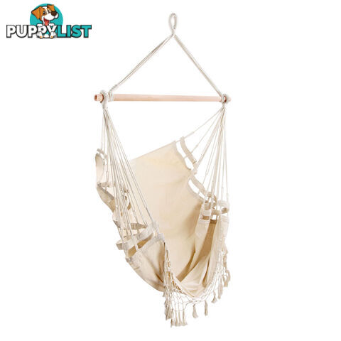 Creamy White Hanging Hammock Chair