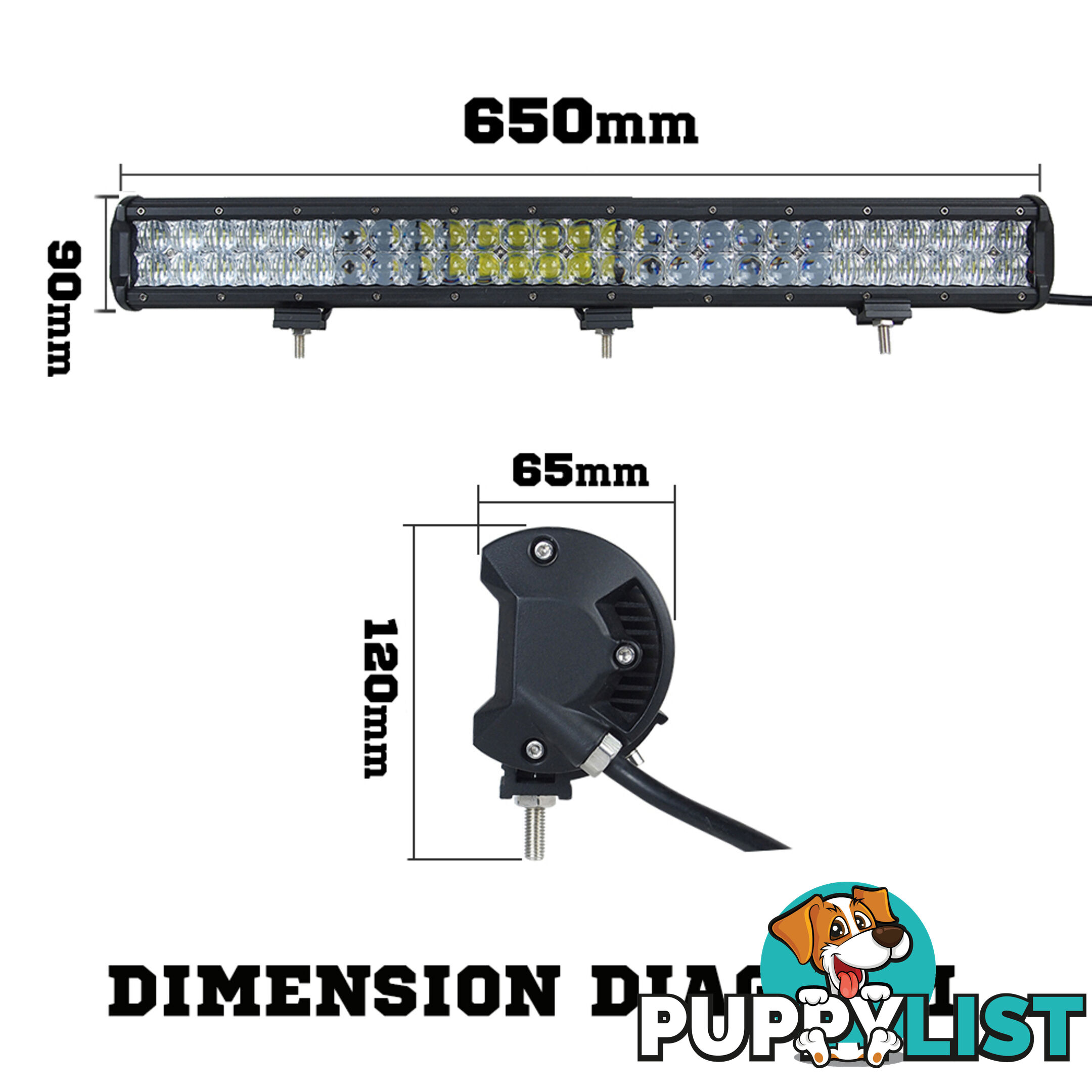 Osram 26inch 378W 5D Lens LED Light Bar Flood Spot Combo Work Lamp SUV ATV 4WD