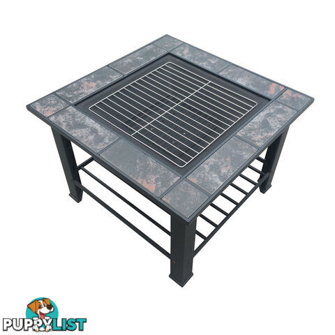 3IN1 Outdoor Garden Camping/Patio Fire Pit BBQ Table Grill Fireplace