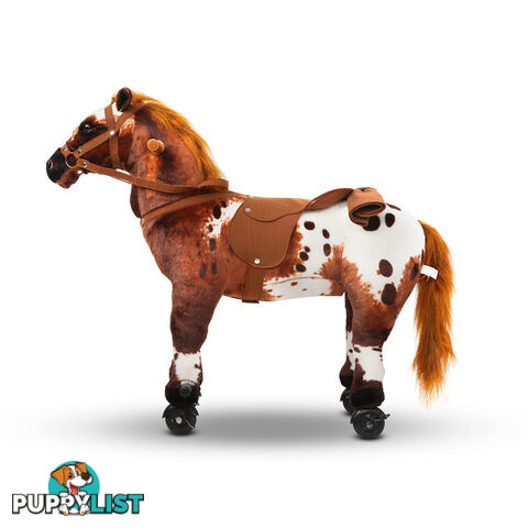 Ride on Pedal Toy Pony - Brown