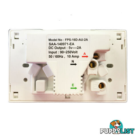 10A Double Australian USB Power Point Power Supply Wall Plug 2 Socket Switch