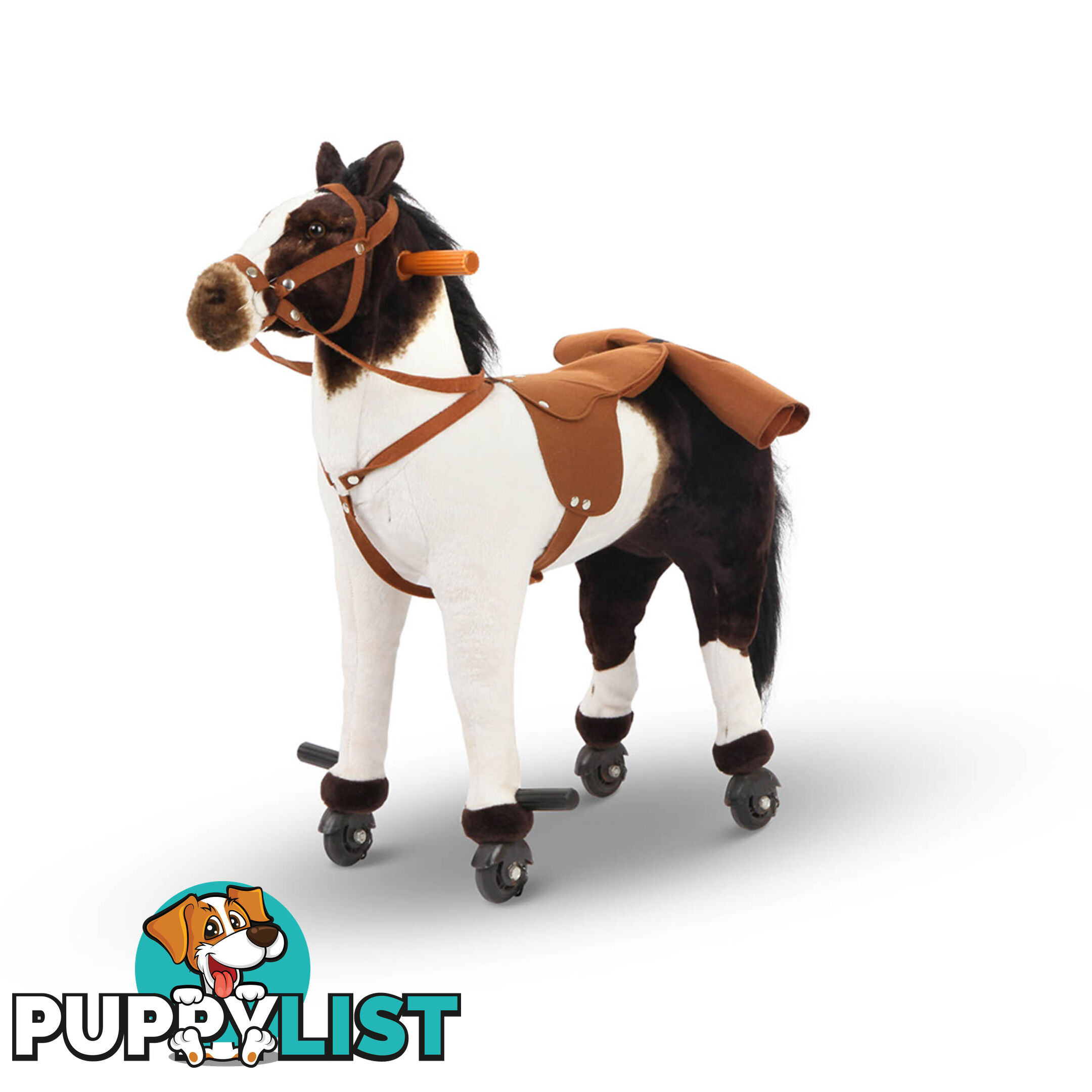 Ride on Pedal Toy Pony - White