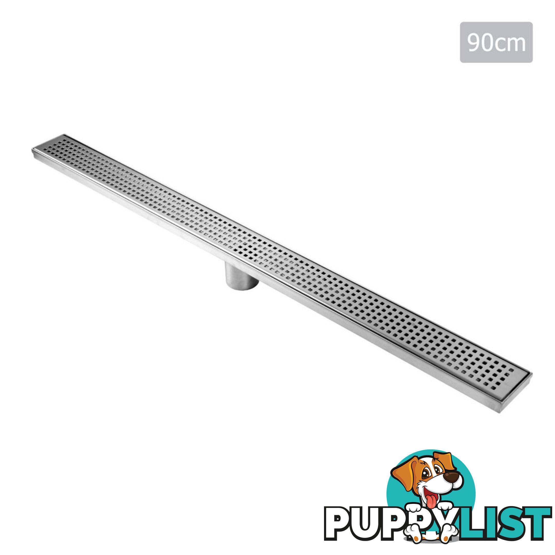 Square Stainless Steel Shower Grate Waste Linear Bathroom Drain Floor 900mm